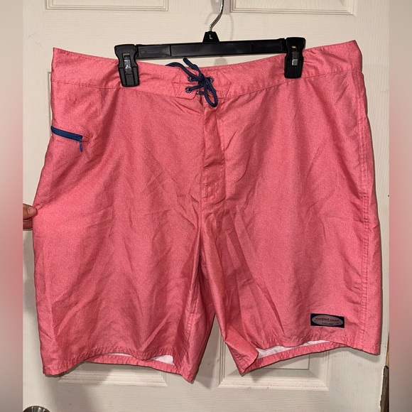 Men's Vineyard Vines Pink Swim Shorts - Picture 1 of 2